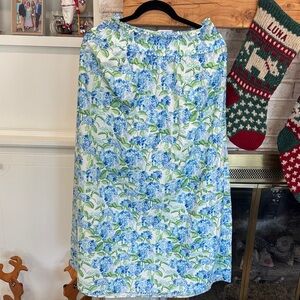 Hill House Floral Blue and Green Skirt